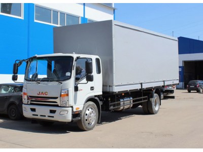 Бортовой автомобиль JAC N120-S борт тент (3 шторы) 8,0 тонн 8,4 м 