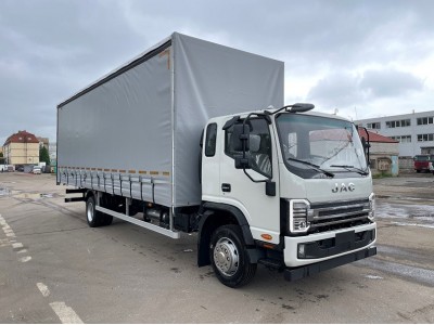 Бортовой автомобиль JAC N120N борт-тент, евроштора 3-х сторонняя 7,9 тонны 8,4 м