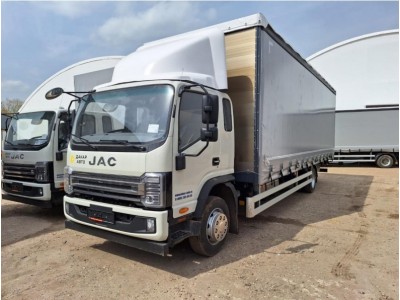 Бортовой автомобиль JAC N120N борт-тент-ворота (3 шторы) 7,9 тонны 8,4 м